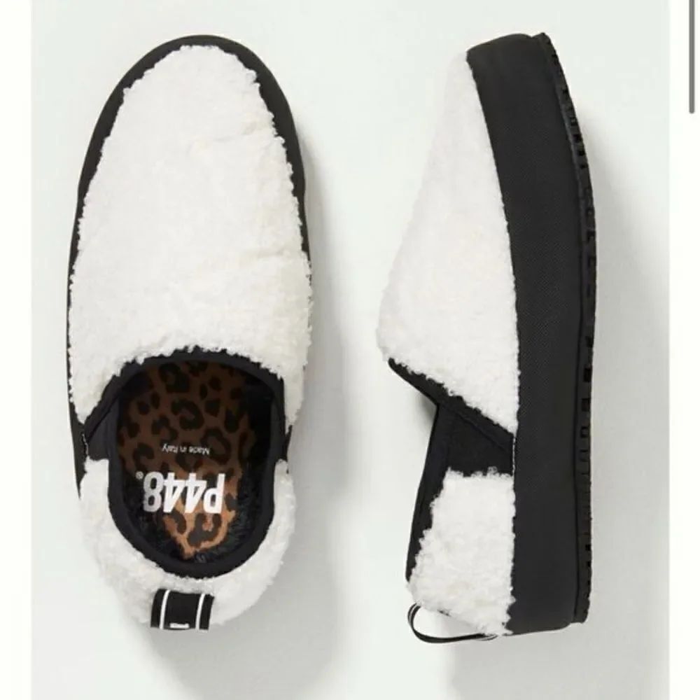 P448 | Laby Sneakers Faux Fur Slip On Size 37 / US 6.5